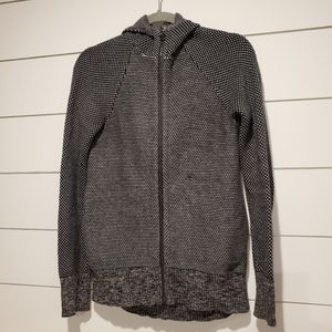 ivivva girls youth 14 zip sweater hoodie knit grey (fits 4 lulu)